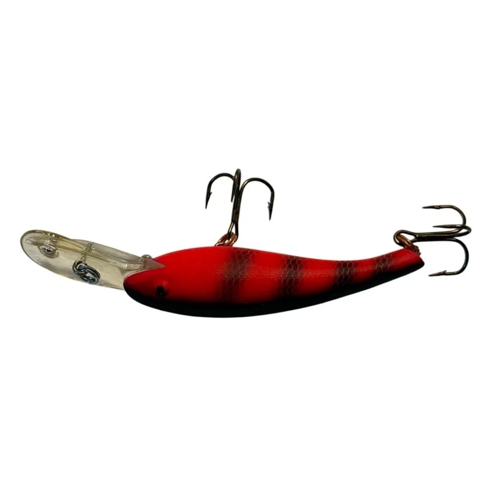 Cotton Cordell Wally Diver Red Black Striped Deep Diving Crankbait Lure 3.25in